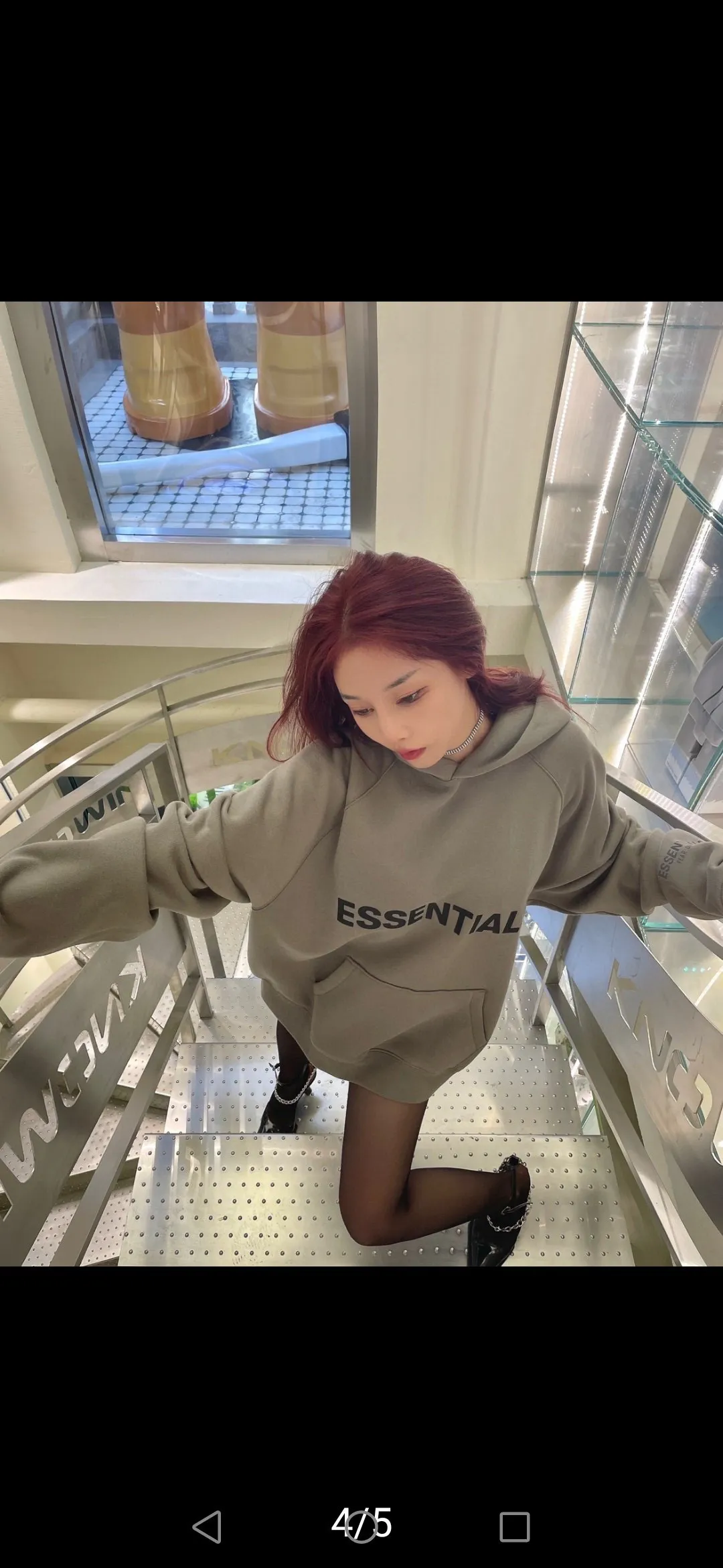 🎀Hot Sale 🎀118 FEAR OF GOD ESSENTIALS FOG LOGO 1:1 YUAN ZP 32 LOGO ZP TPU (ZP ) LOGO 3M ‼️ Size：S-XL ： Gray